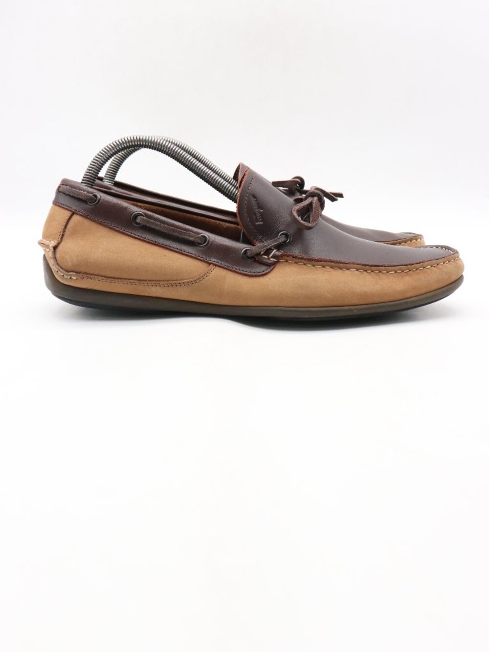 Salvatore Ferragamo Men’s 9 D Brown Leather Slip On Bow Loafers Comfort Casual